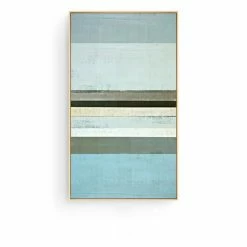 Staunton And Henry Coastal Blue Wall Art With Frame