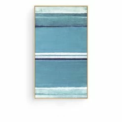 Staunton And Henry Coastal Blue Wall Art With Frame