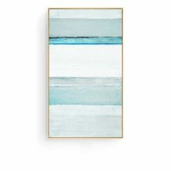 Staunton And Henry Coastal Blue Wall Art With Frame