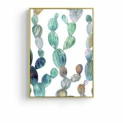 Staunton And Henry Modern Green Leaf Wall Art With Frame Wall Decor