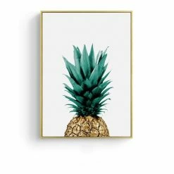 Staunton And Henry Modern Green Leaf Wall Art With Frame Wall Decor