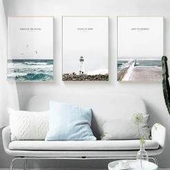 Staunton And Henry Inspirational Ocean Photographic Wall Art With Frame