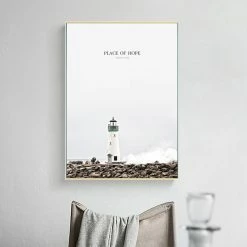 Staunton And Henry Inspirational Ocean Photographic Wall Art With Frame