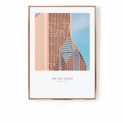 Staunton And Henry Wall Decor Pink And Blue Photographic Wall Art With Frame