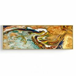 Staunton And Henry Wall Decor Wide Poured Liquid Wall Art With Frame