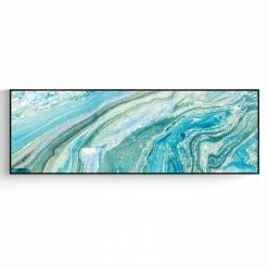 Staunton And Henry Wall Decor Wide Poured Liquid Wall Art With Frame