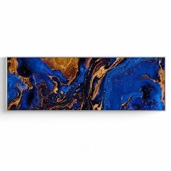 Staunton And Henry Wall Decor Wide Poured Liquid Wall Art With Frame