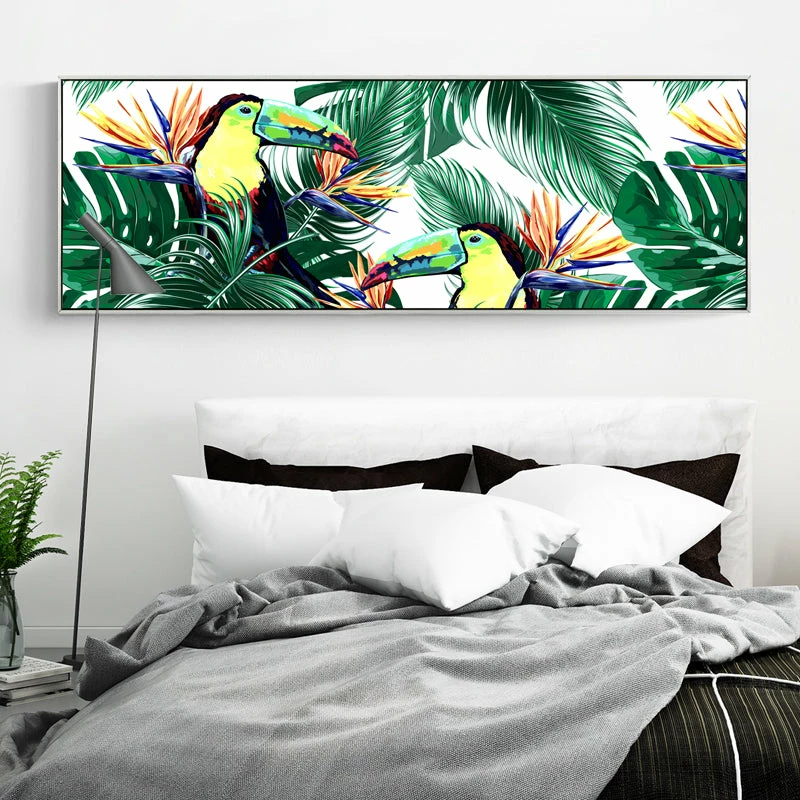 Staunton And Henry Modern Tropical Wall Art With Frame