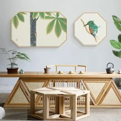 Staunton And Henry Oriental Birds Wall Art - Matching Set Of 2 Wall Decor