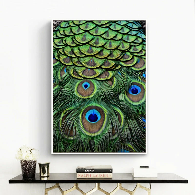 Staunton And Henry Feathers Photographic Wall Art With Frame Wall Decor