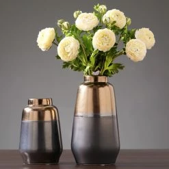 Staunton And Henry Home Accessories Earth And Bronze Ceramic Vase