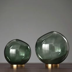 Staunton And Henry Home Accessories Smokey Glass Spotlight Vase