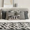 Staunton And Henry Black And White Pattern Bed Cushion Set