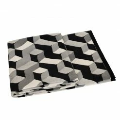 Staunton And Henry Black And White Pattern Bed Cushion Set