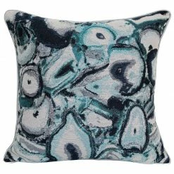 Staunton And Henry Grey And Blue Agate Pattern Bed Cushion Set