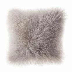 Staunton And Henry Home Accessories Plush Tibetan Wool Sheepskin Throw Cushion