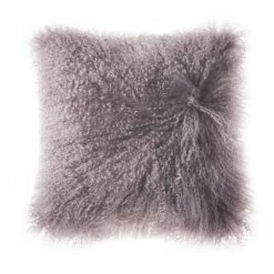 Staunton And Henry Home Accessories Plush Tibetan Wool Sheepskin Throw Cushion