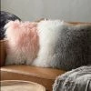 Staunton And Henry Home Accessories Plush Tibetan Wool Sheepskin Throw Cushion