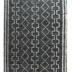 Staunton And Henry Ginnie Black And White Tribal Rug