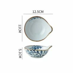 Staunton And Henry Kitchen Akari Blue And White Japanese Sauce Dish