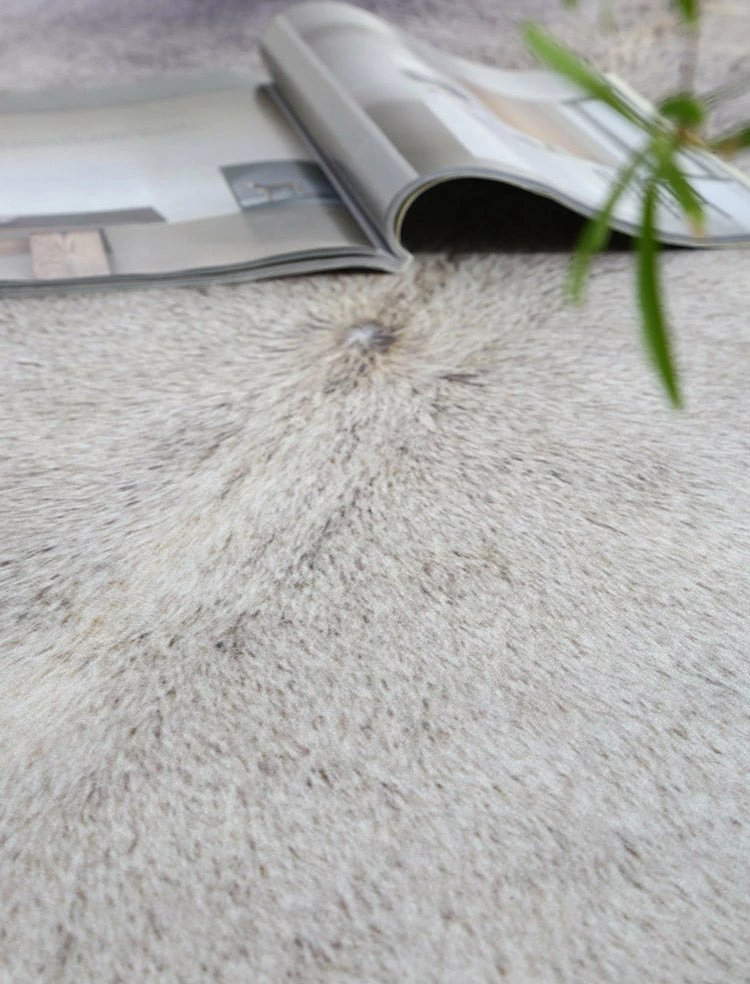 Staunton And Henry Rugs Premium Grey And Cream Faux Cowhide Rug