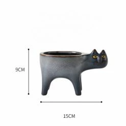 Staunton And Henry Cute Cat Plant Pot Home Accessories