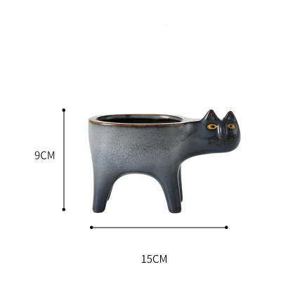 Staunton And Henry Cute Cat Plant Pot Home Accessories