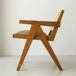 Staunton And Henry Furniture Replica Chandigarh Solid Wood Lounge Chair