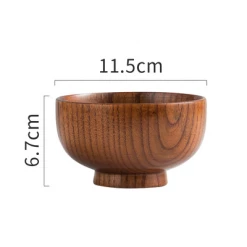 Staunton And Henry Japanese Style Wooden Rice Bowls Kitchen