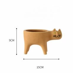 Staunton And Henry Cute Cat Plant Pot Home Accessories