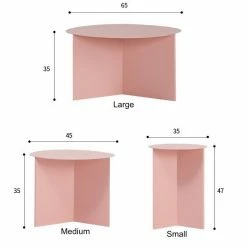 Staunton And Henry Furniture Modern Slimline Round Coffee Table