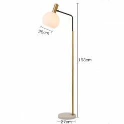 Staunton And Henry Orbit Glass Shade Floor Lamp Lighting