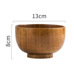 Staunton And Henry Japanese Style Wooden Rice Bowls Kitchen