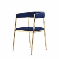 Staunton And Henry Ella Velvet Dining Chairs With Gold Legs (Set Of 2) Furniture