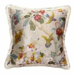 Staunton And Henry Velvet Oriental Garden Throw Cushion