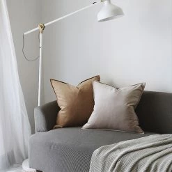 Staunton And Henry Home Accessories Anais Velvet Plain Throw Cushions