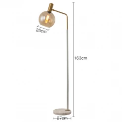 Staunton And Henry Orbit Glass Shade Floor Lamp Lighting