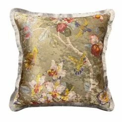 Staunton And Henry Velvet Oriental Garden Throw Cushion