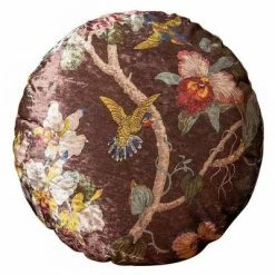 Staunton And Henry Velvet Oriental Garden Throw Cushion