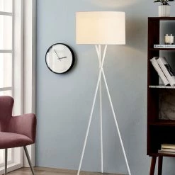 Staunton And Henry Miro White Tripod Floor Lamp Lighting