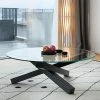 Staunton And Henry Solid Wood & Glass Coffee Table
