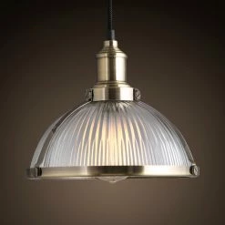 Staunton And Henry Lighting Retro Industrial Glass Pendant Light