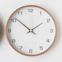 Staunton And Henry Wall Decor Arlo Nordic Wall Clock With Wood Frame