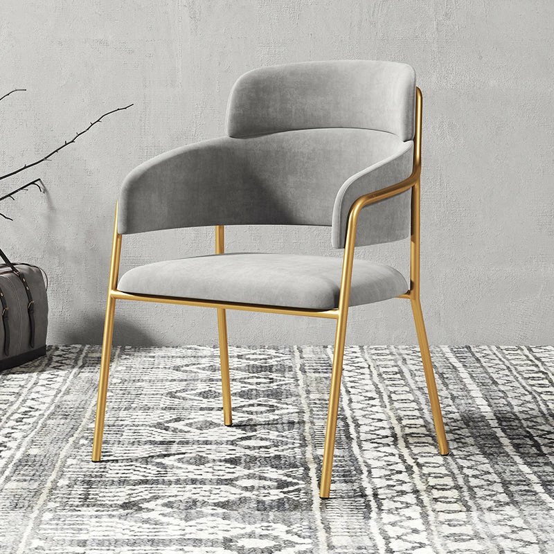 Staunton And Henry Millie Velvet Dining Chairs With Gold Legs (Set Of 2)