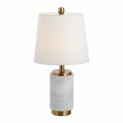 Staunton And Henry Marble Table Lamp With Gold Trim Lighting
