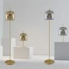 Staunton And Henry Stellar Modern Glass And Gold Floor Lamp Lighting