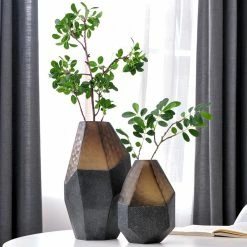 Staunton And Henry Modern Abstract Blue Glass Vase