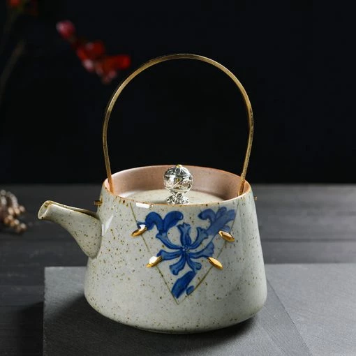 Staunton And Henry Japanese Faux Kintsugi Tea Pot Kitchen