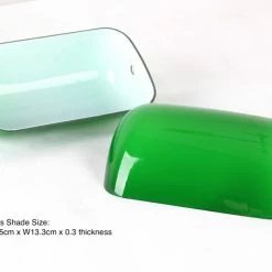 Staunton And Henry Vintage Bankers Lamp In Green Lighting