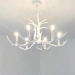 Staunton And Henry Nordic Faux Antler Chandelier Lighting